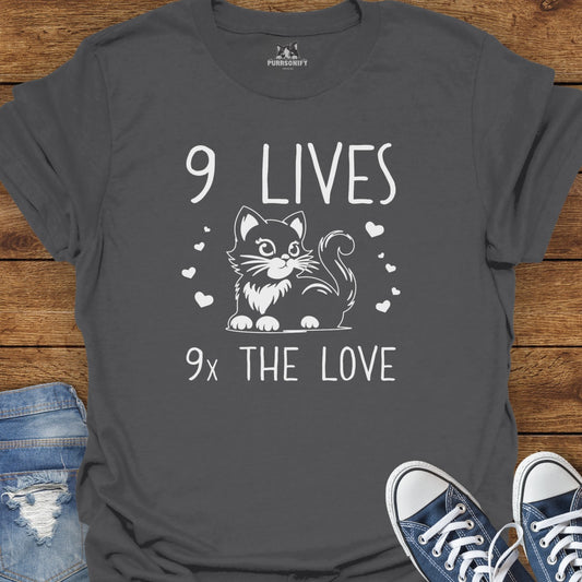 9 Lives 9x The Love Cat T-Shirt