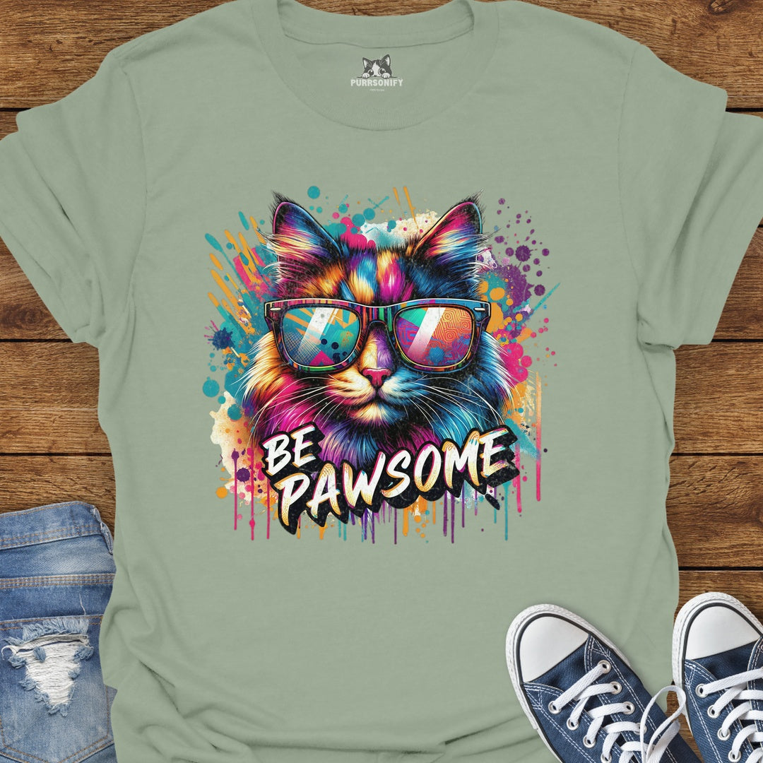 Be Pawsome Cat T-Shirt