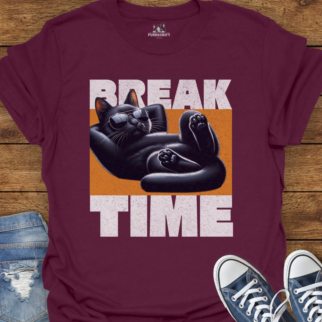 Break Time Cat T-Shirt