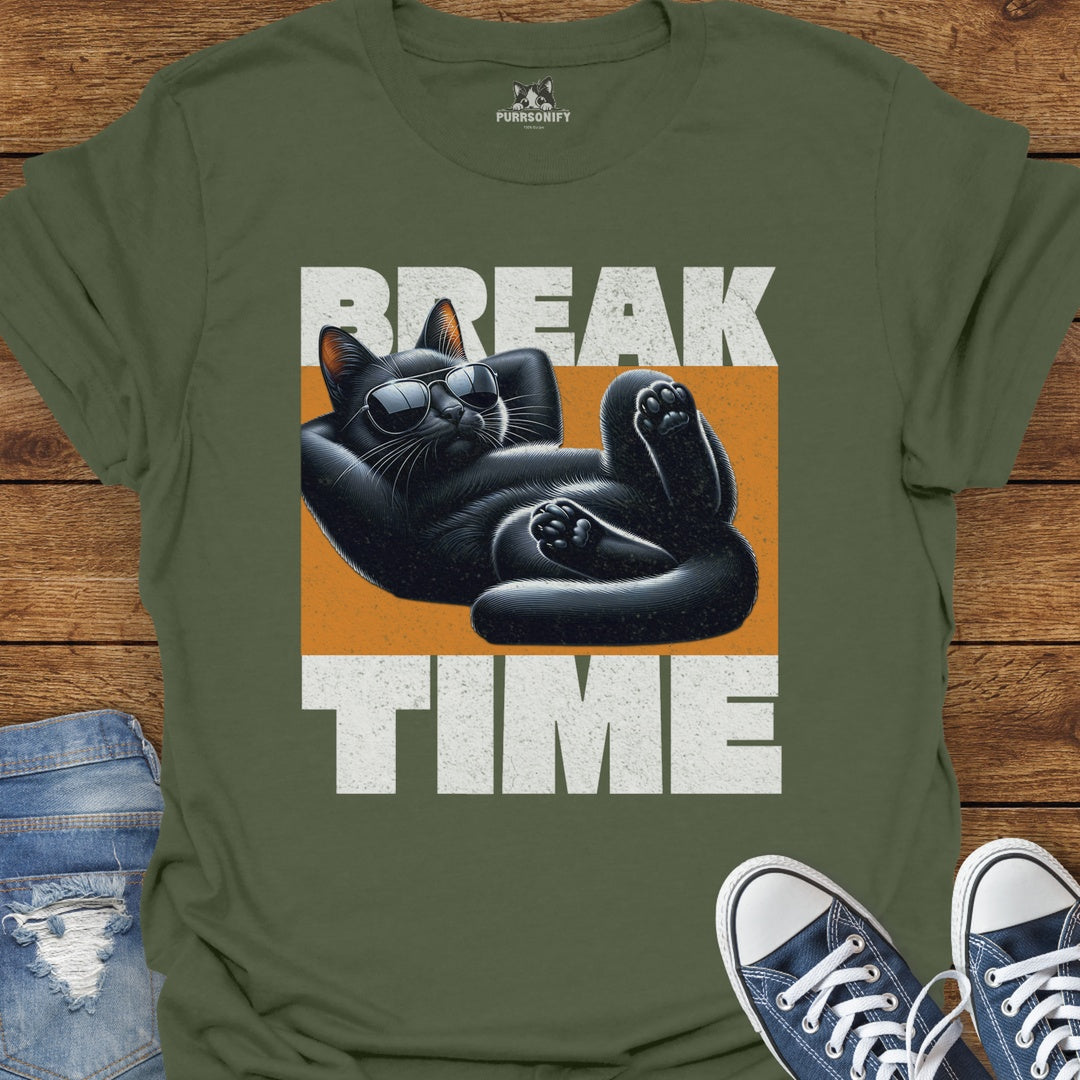 Break Time Cat T-Shirt