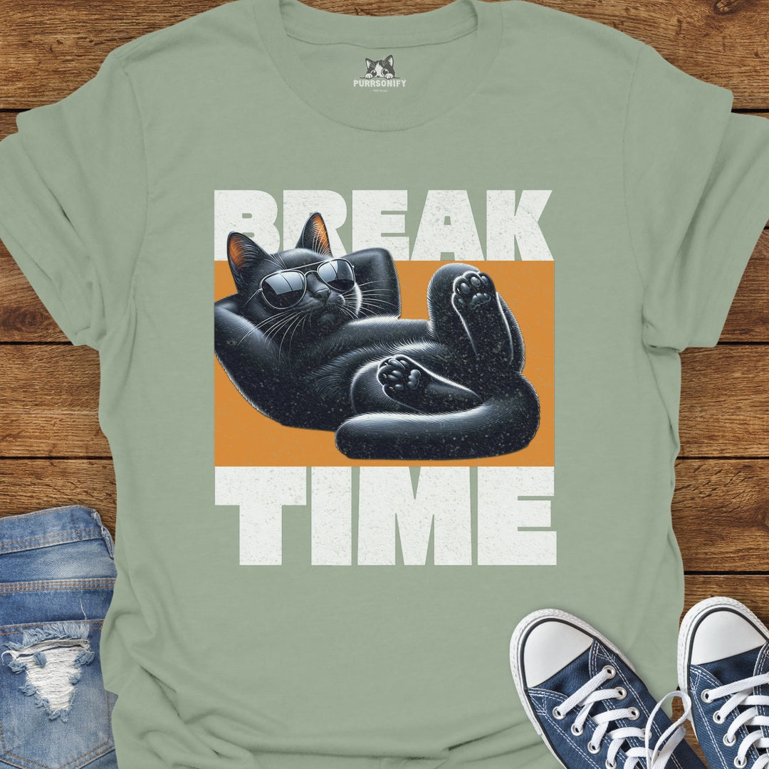 Break Time Cat T-Shirt