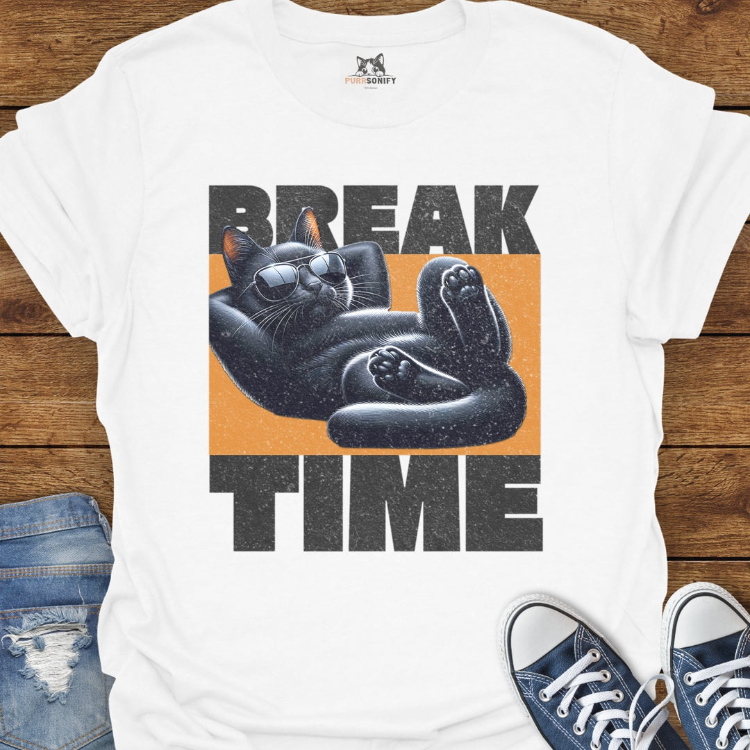 Break Time Cat T-Shirt