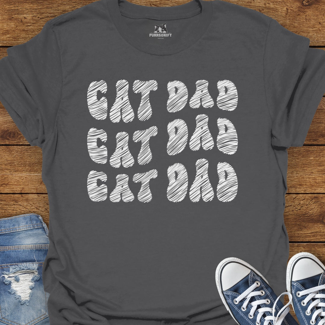 Cat Dad Repeat T-Shirt