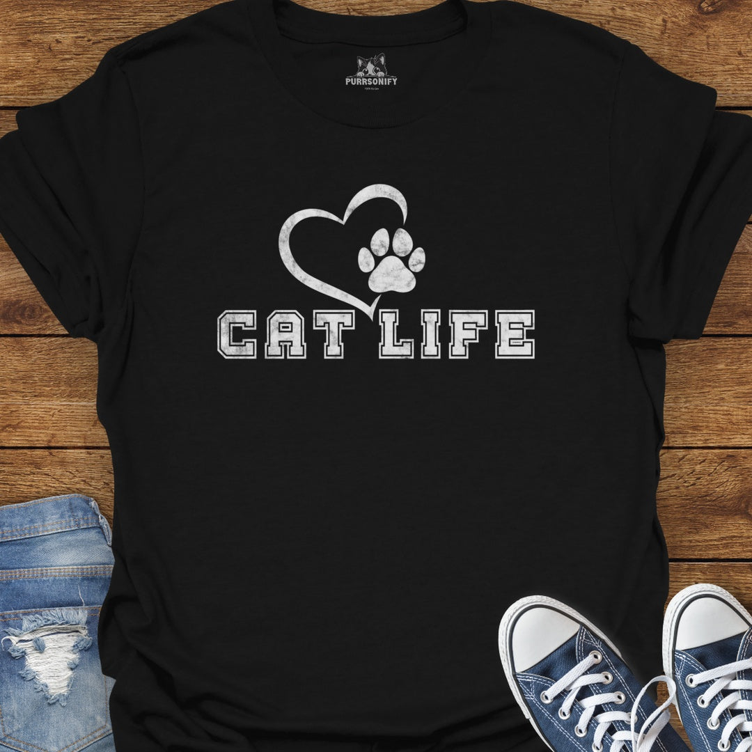 Cat Life Varsity T-Shirt