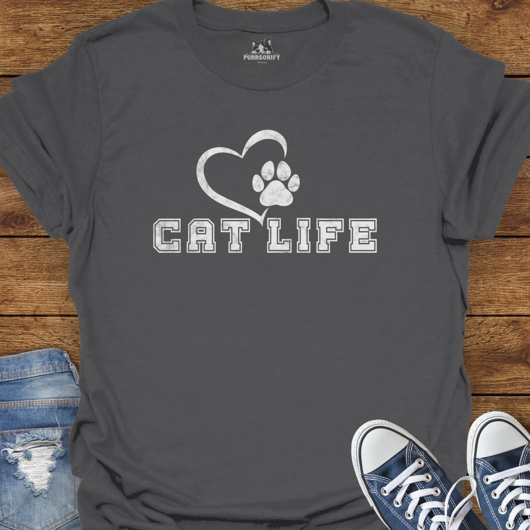 Cat Life Varsity T-Shirt
