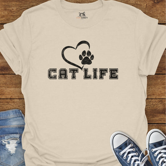 Cat Life Varsity T-Shirt