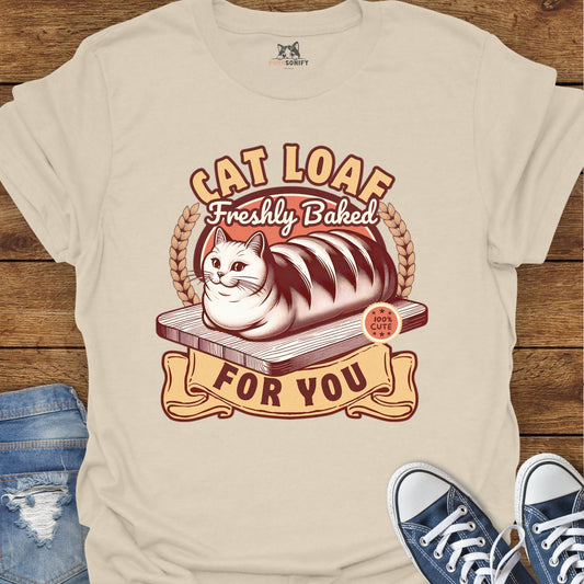 Cat Loaf Freshly Baked For You T-Shirt