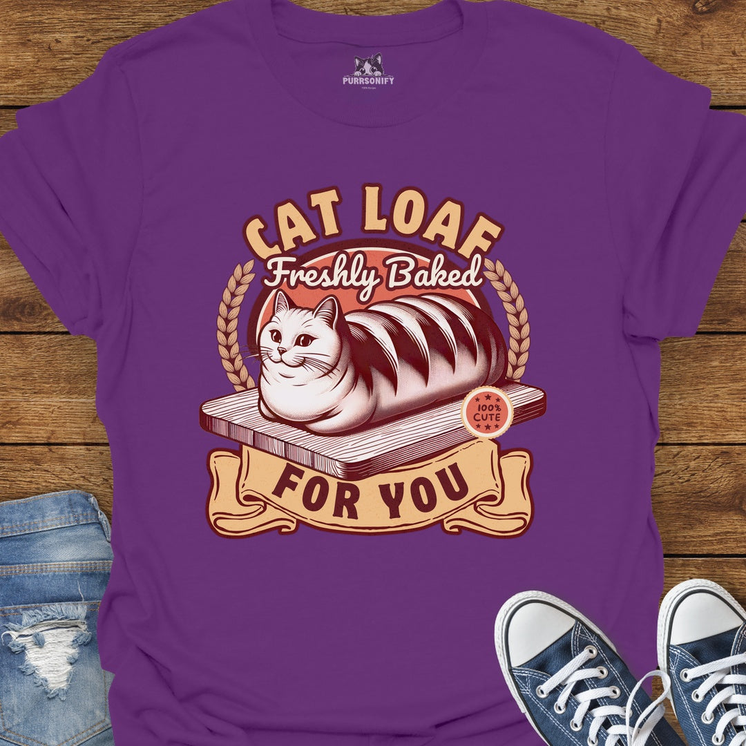 Cat Loaf Freshly Baked For You T-Shirt
