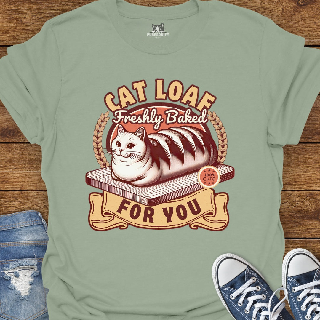 Cat Loaf Freshly Baked For You T-Shirt
