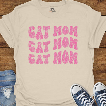 Cat Mom Repeat T-Shirt