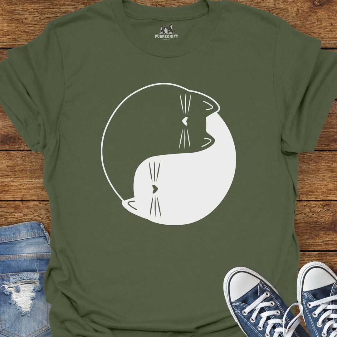 Cat Yin Yang T-Shirt