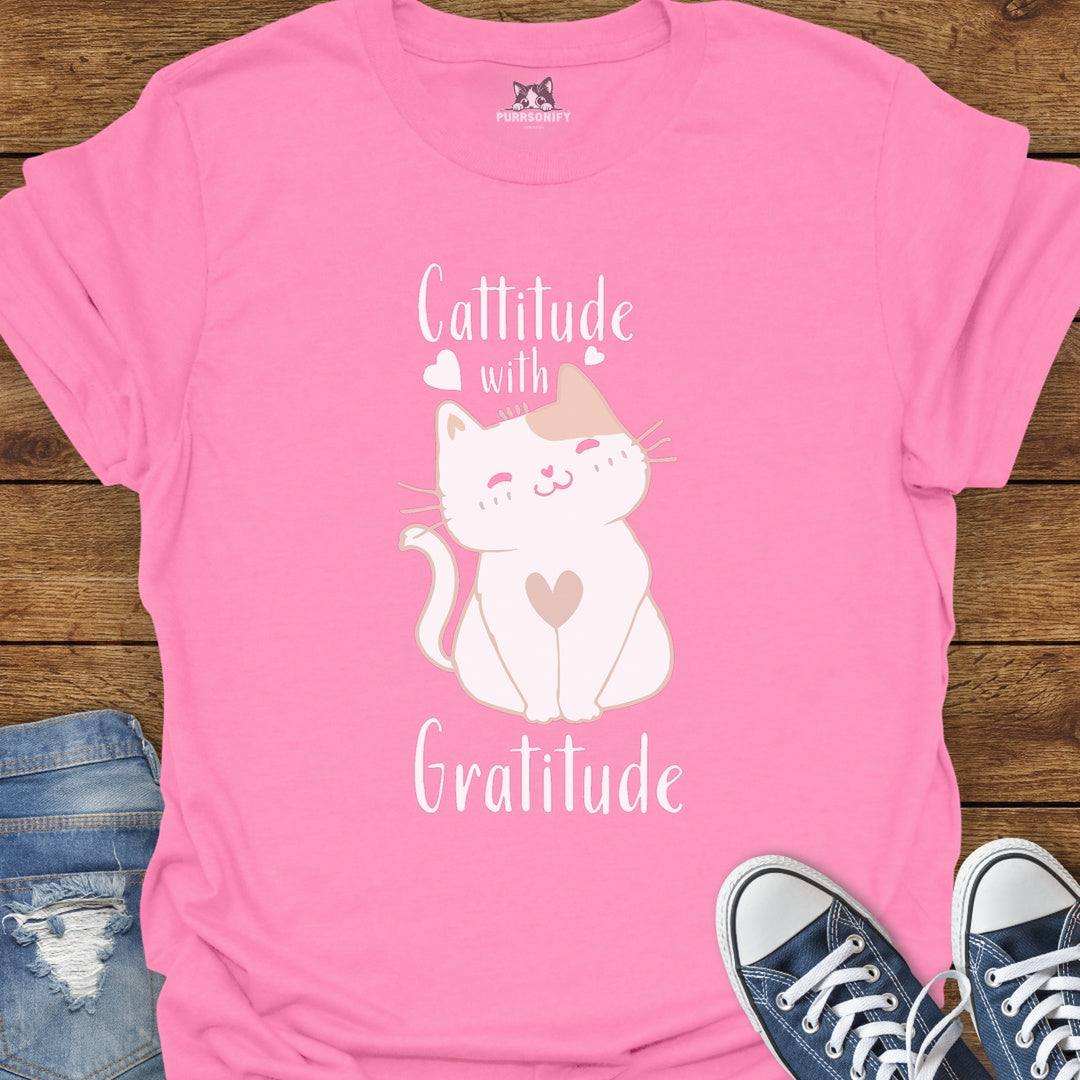 Cattitude with Gratitude T-Shirt