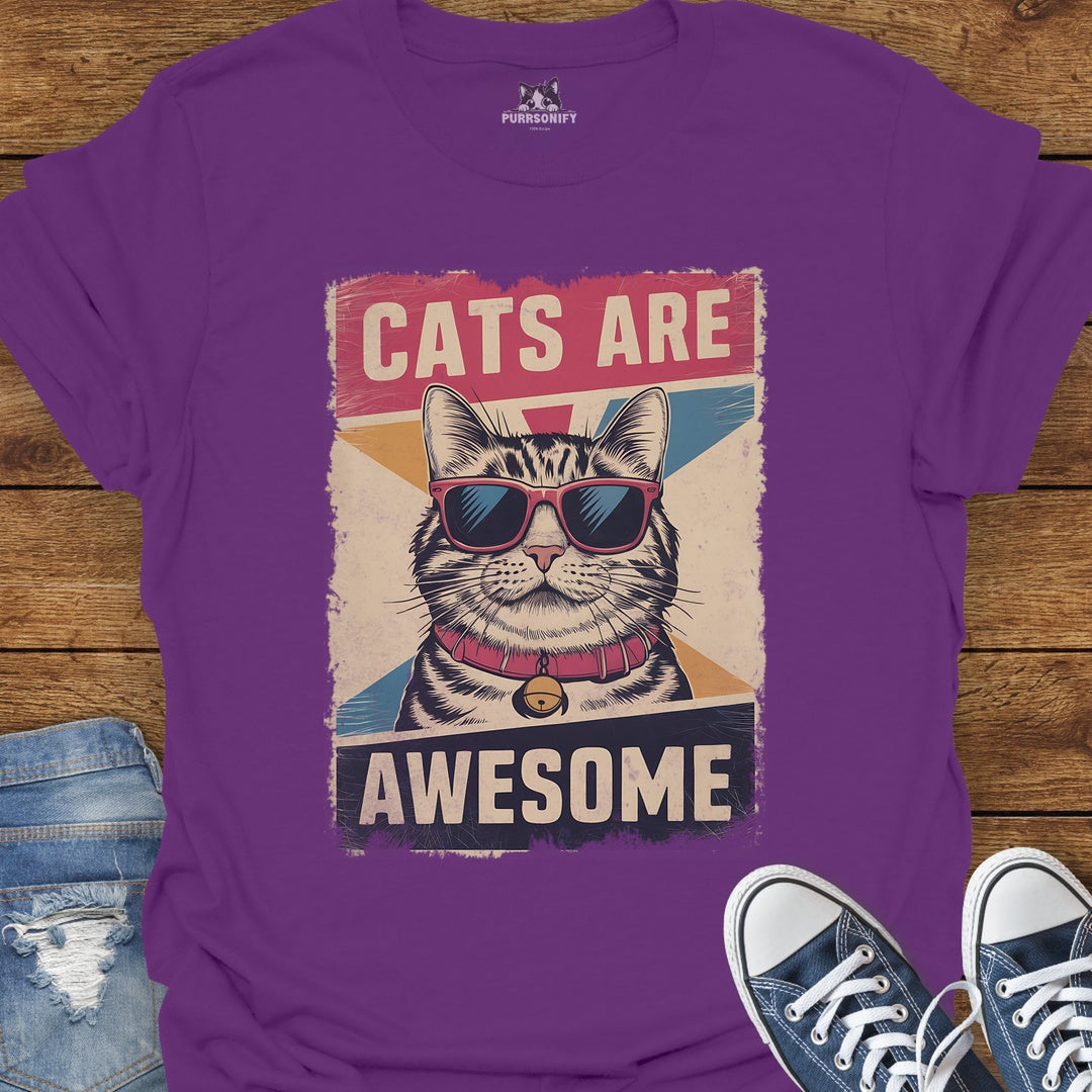 Cats Are Awesome T-Shirt