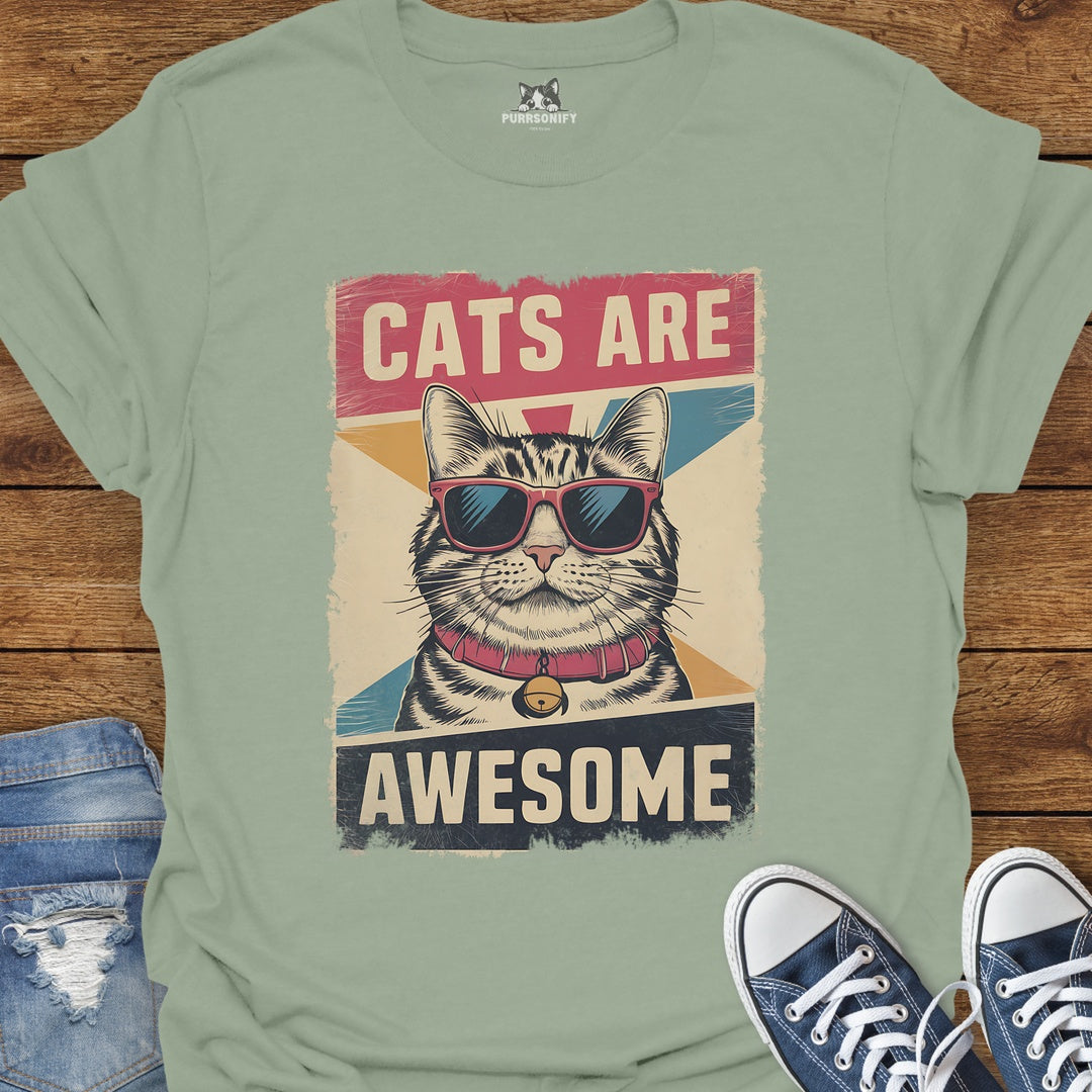 Cats Are Awesome T-Shirt