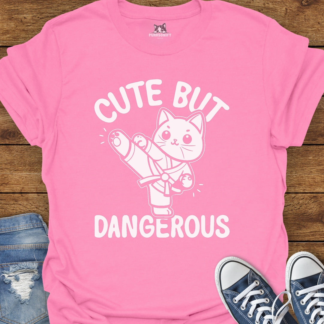 Cute But Dangerous Cat T-Shirt