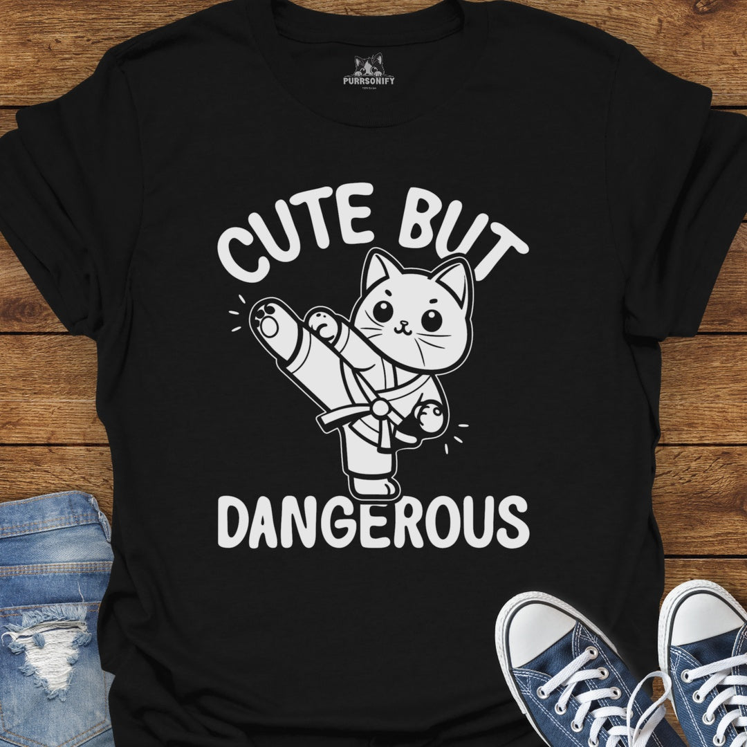Cute But Dangerous Cat T-Shirt
