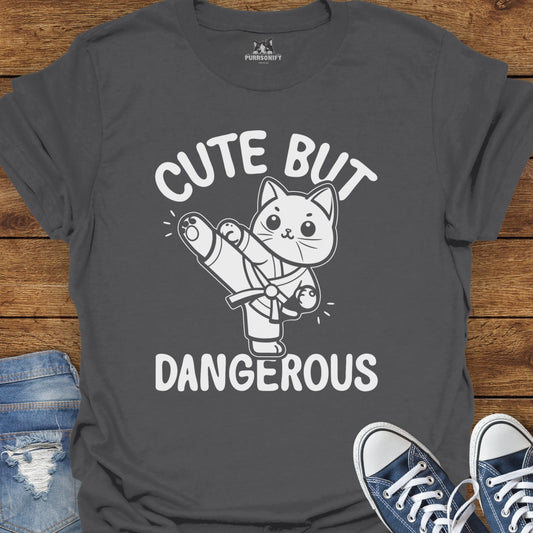 Cute But Dangerous Cat T-Shirt