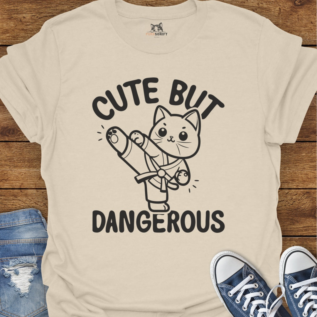 Cute But Dangerous Cat T-Shirt
