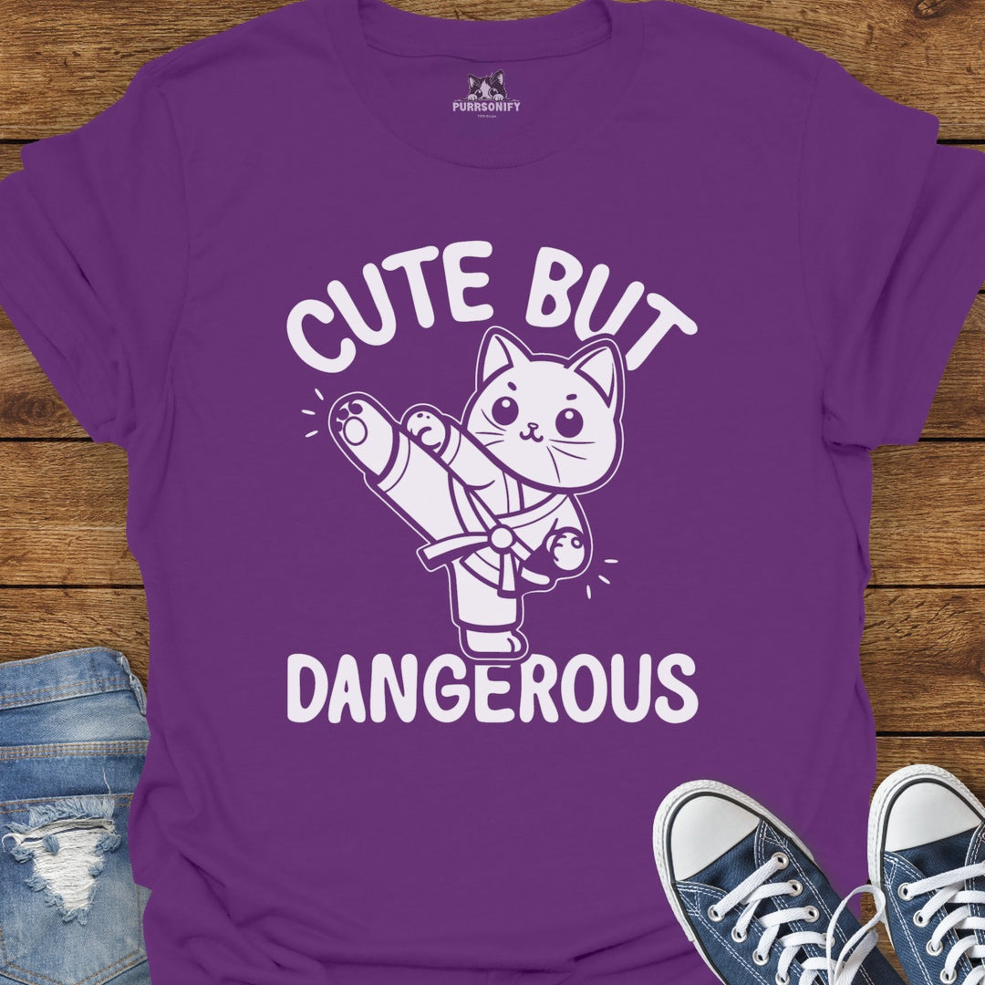 Cute But Dangerous Cat T-Shirt