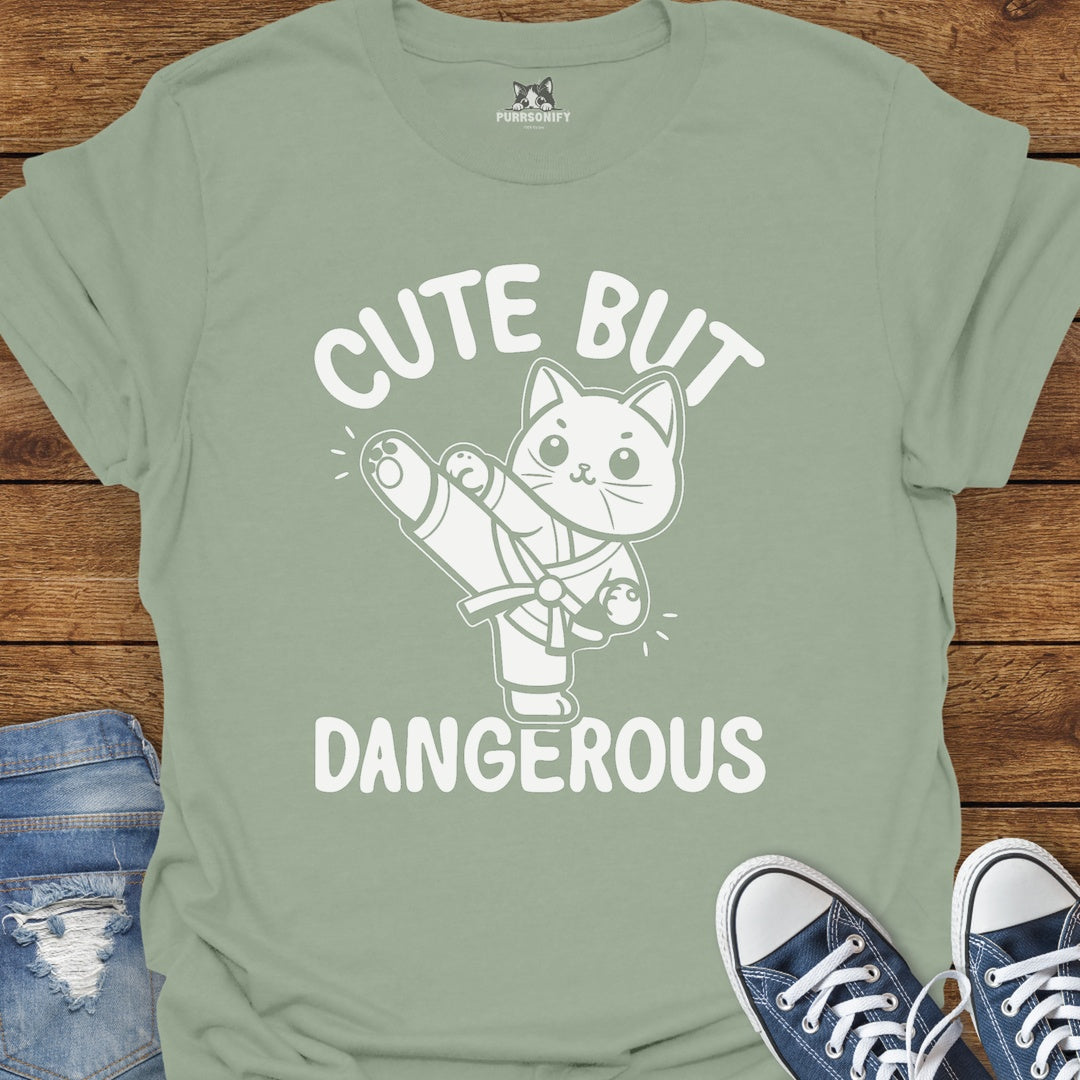 Cute But Dangerous Cat T-Shirt