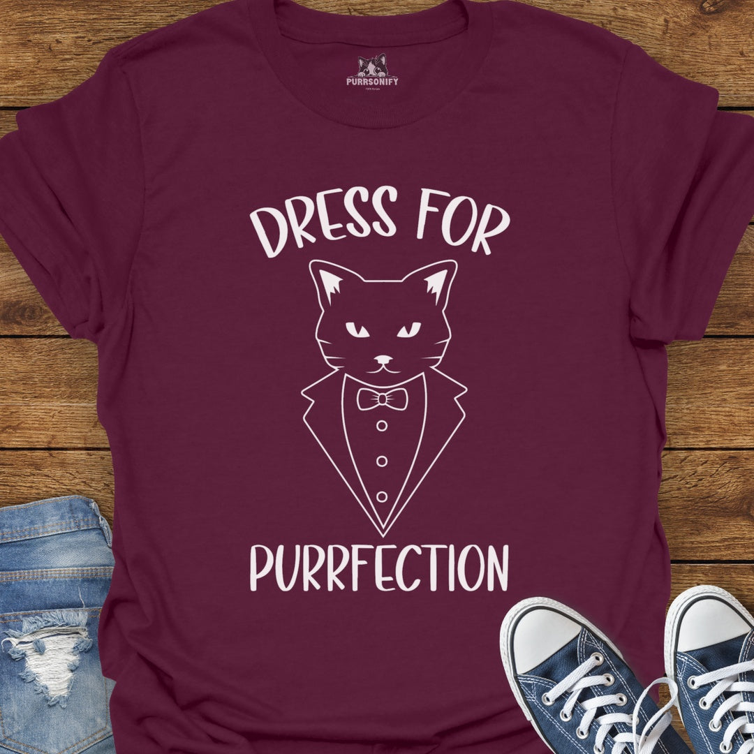 Dress for Purrfection Cat T-Shirt