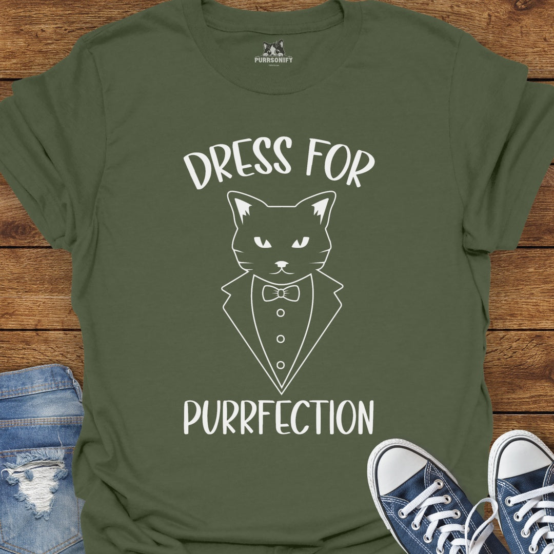 Dress for Purrfection Cat T-Shirt