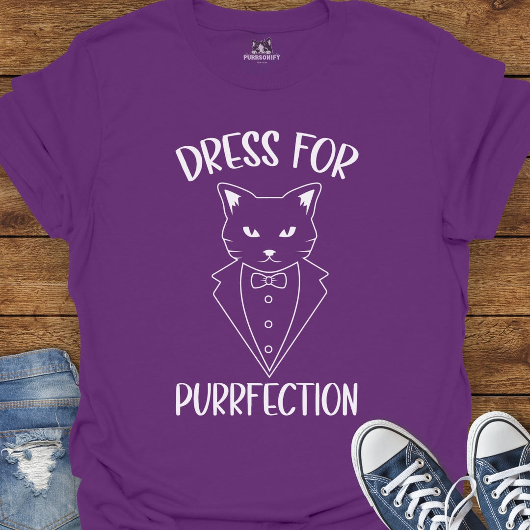 Dress for Purrfection Cat T-Shirt