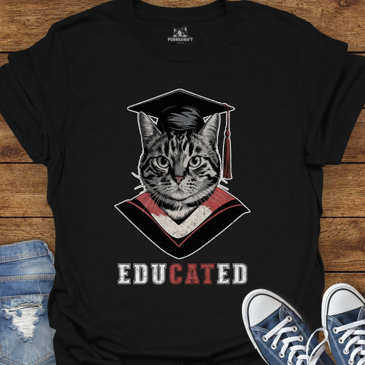 EduCATed Cat T-Shirt