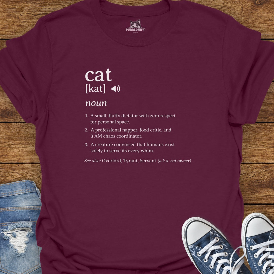 Funny Dictionary Definition of a Cat T-Shirt