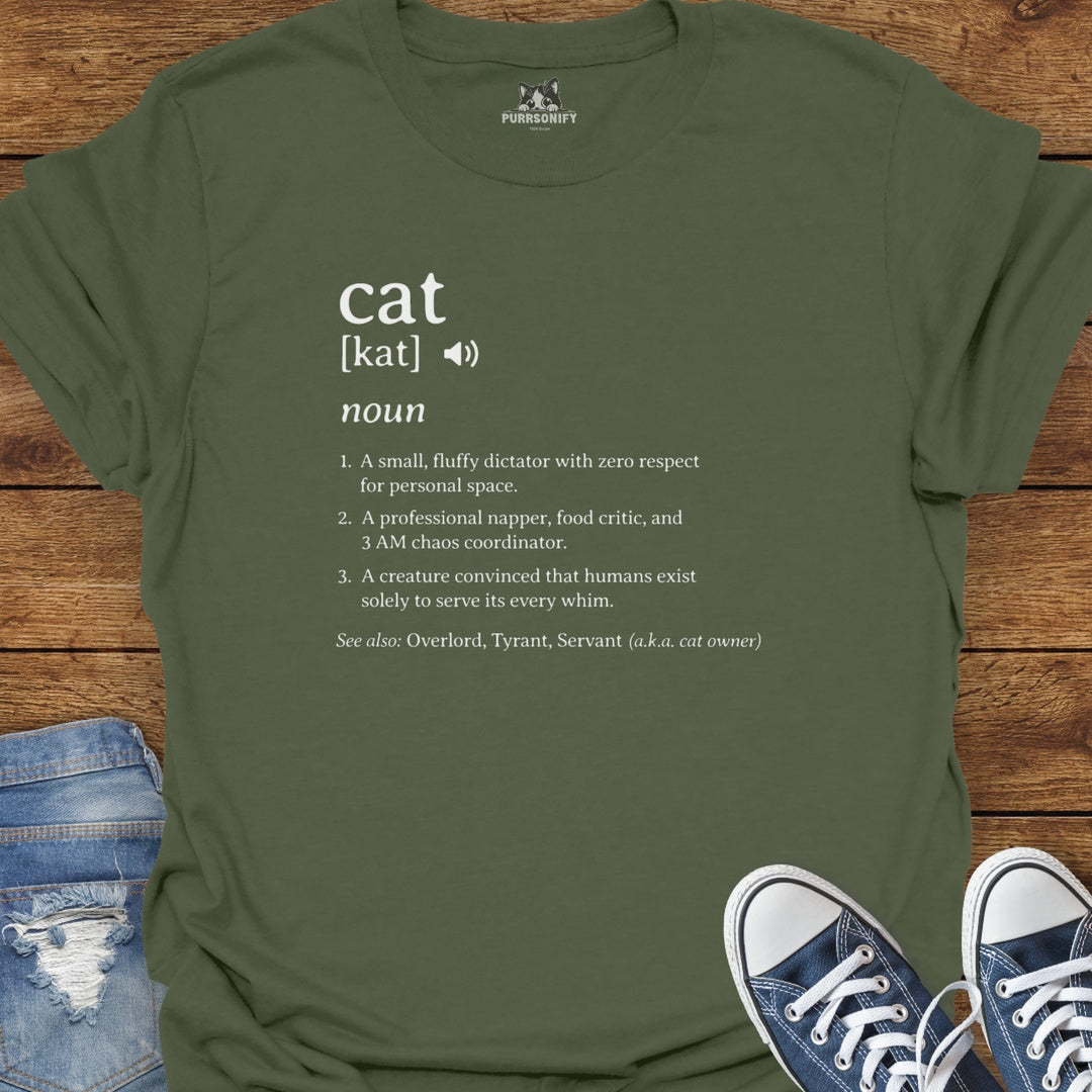 Funny Dictionary Definition of a Cat T-Shirt