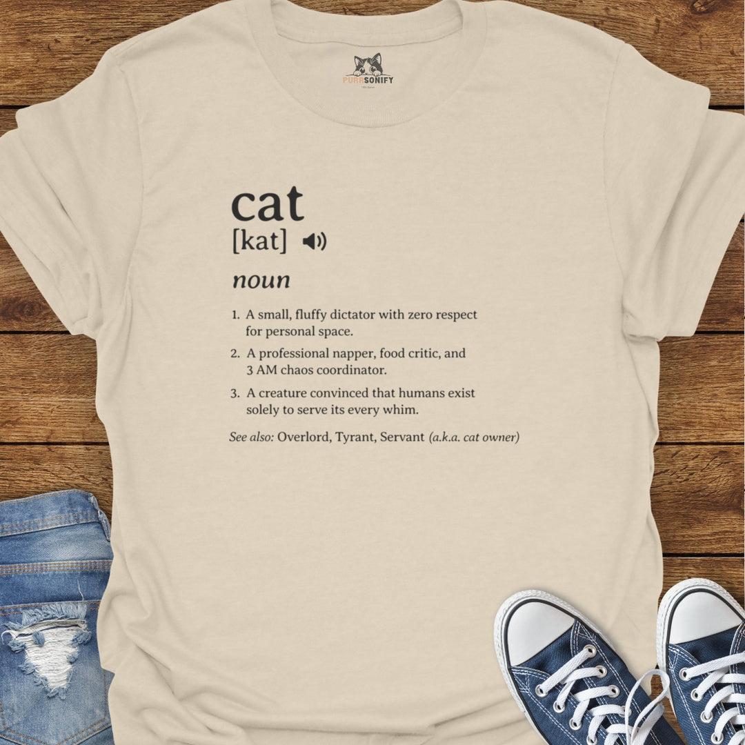 Funny Dictionary Definition of a Cat T-Shirt