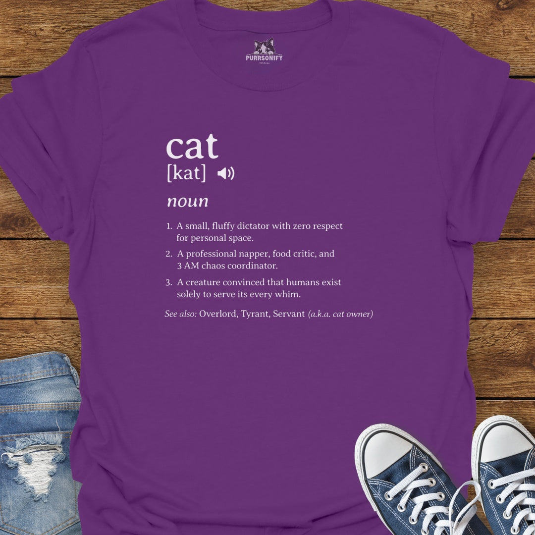 Funny Dictionary Definition of a Cat T-Shirt