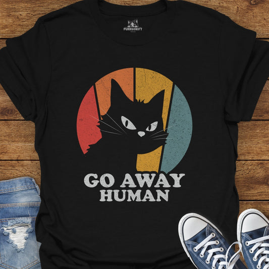 Go Away Human Cat T-Shirt