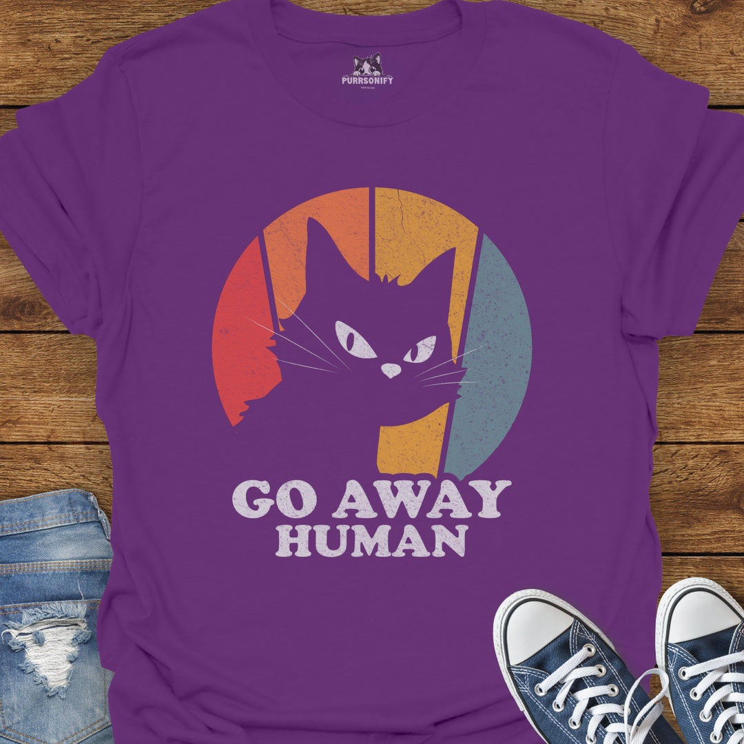 Go Away Human Cat T-Shirt