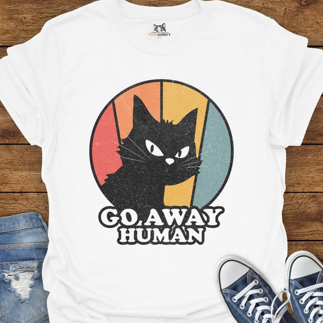 Go Away Human Cat T-Shirt