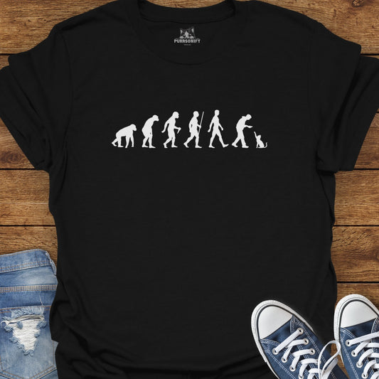 Human Evolution as Seen by Cats T-Shirt