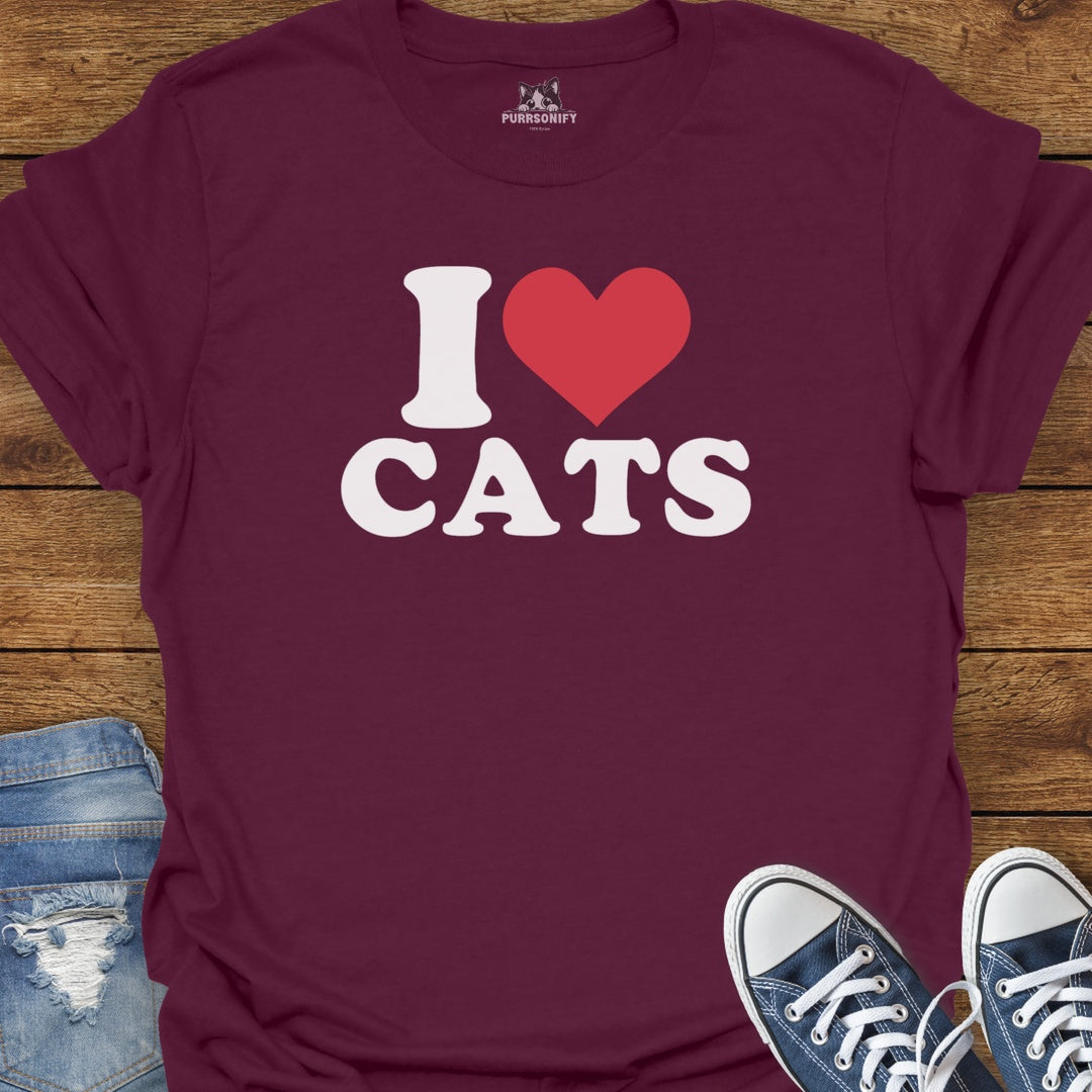 I Heart Cats T-Shirt