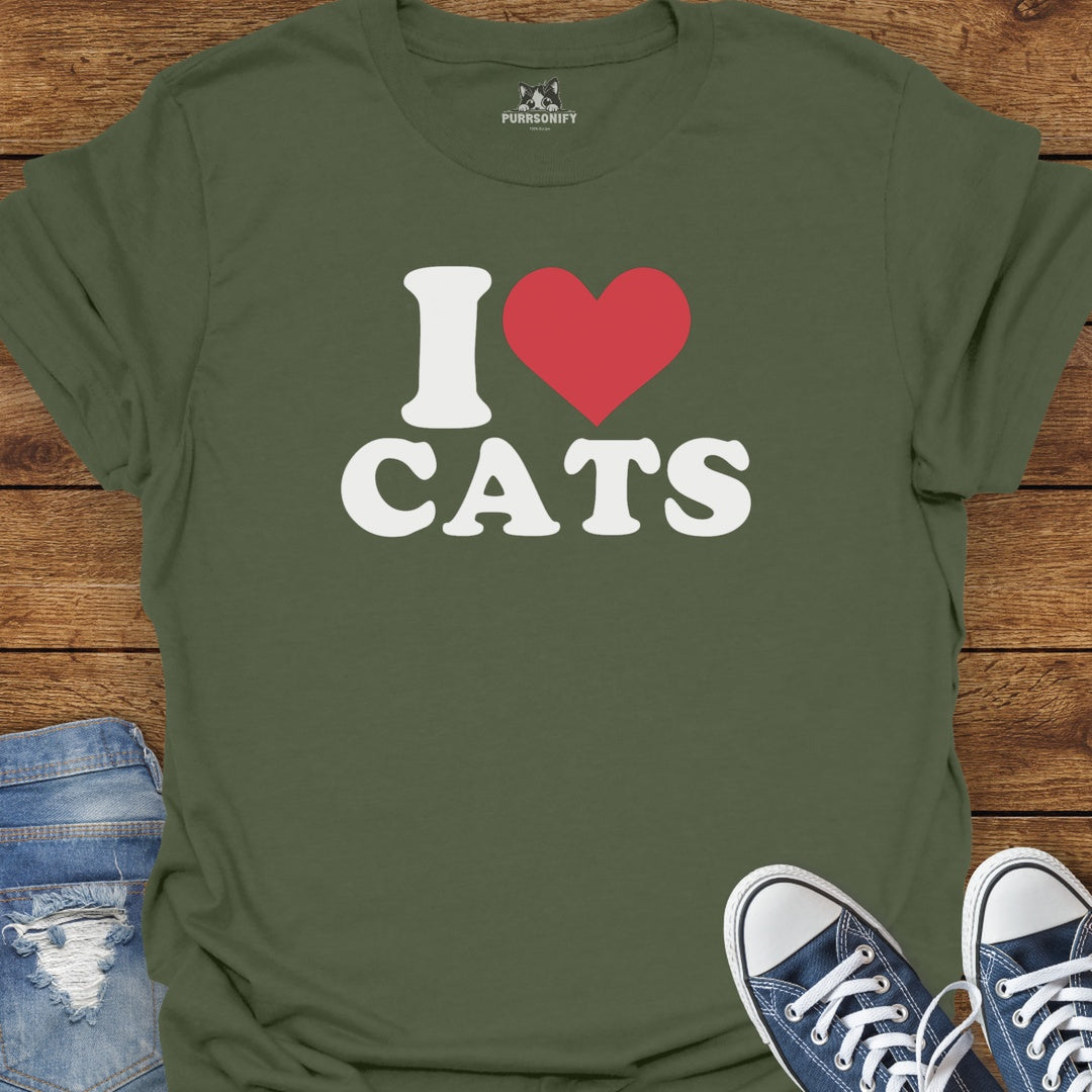 I Heart Cats T-Shirt