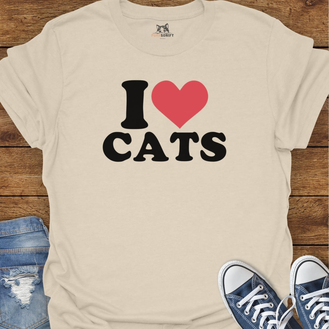 I Heart Cats T-Shirt