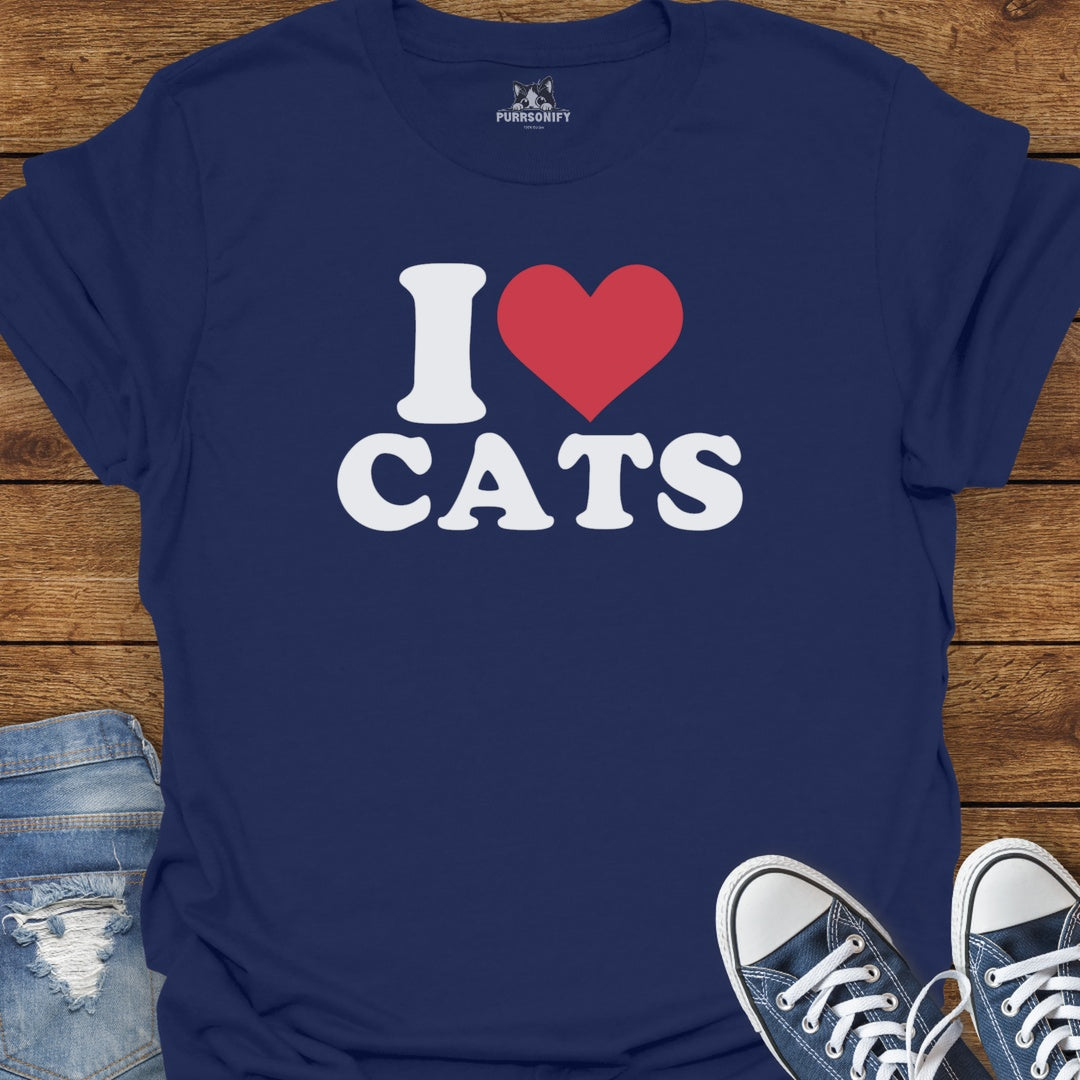 I Heart Cats T-Shirt