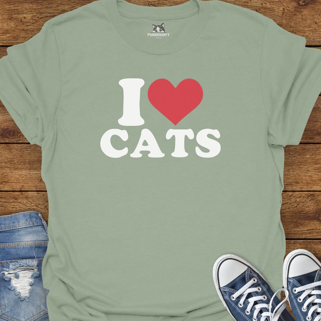 I Heart Cats T-Shirt