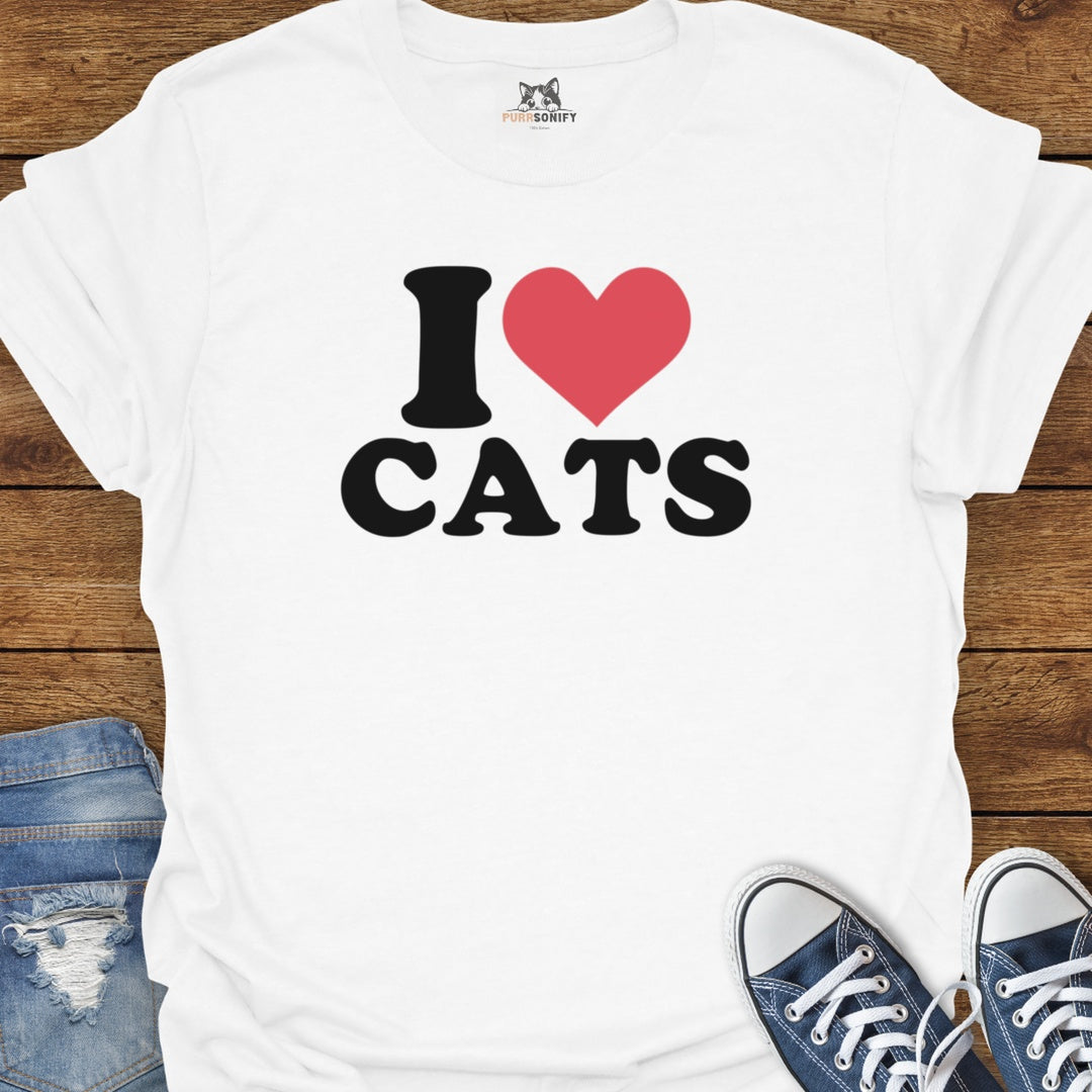 I Heart Cats T-Shirt