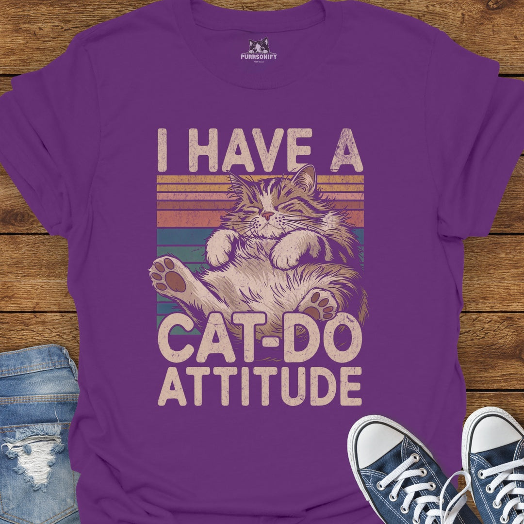 I Have a Cat-Do Attitude T-Shirt