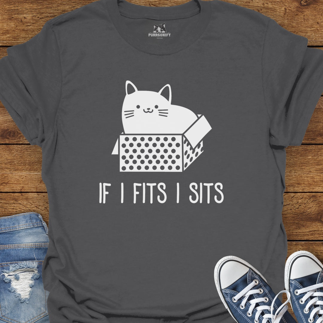 If I Fits I Sits Cat T-Shirt