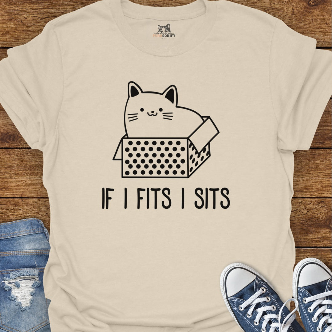 If I Fits I Sits Cat T-Shirt
