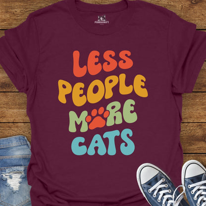 Less People More Cats T-Shirt
