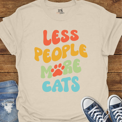 Less People More Cats T-Shirt