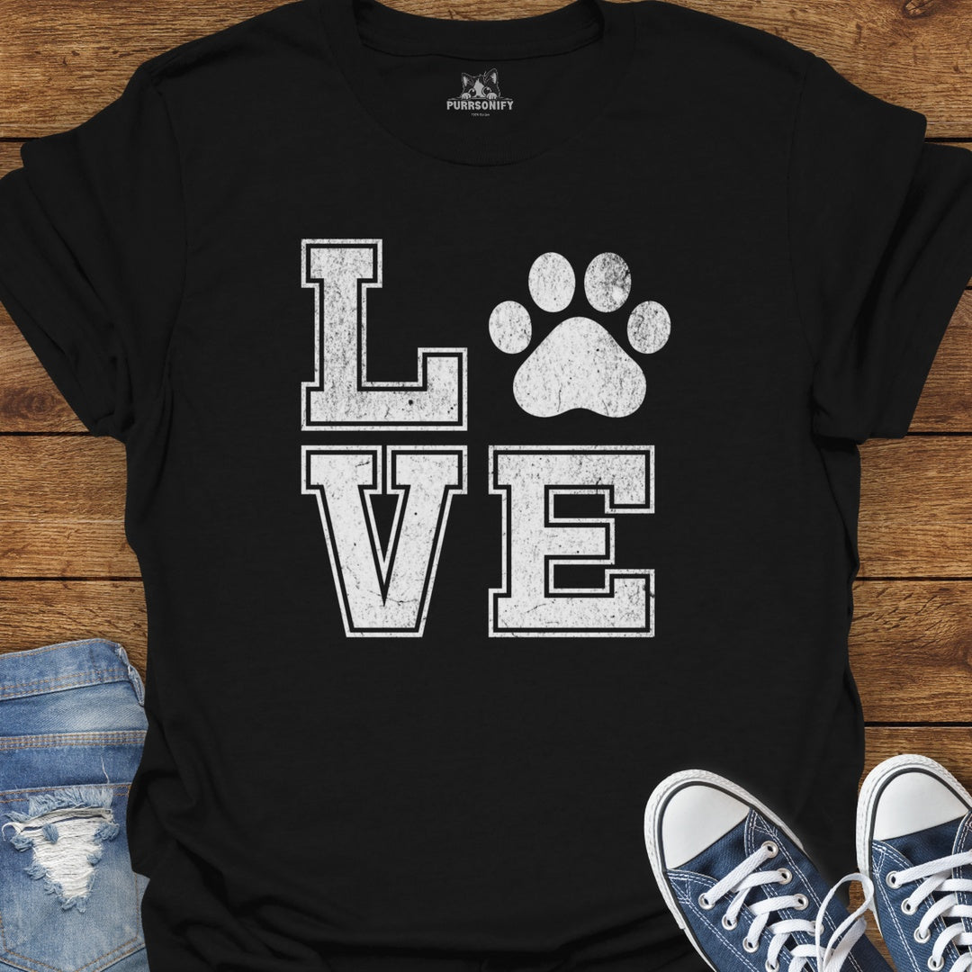 Love Cat Paw T-Shirt