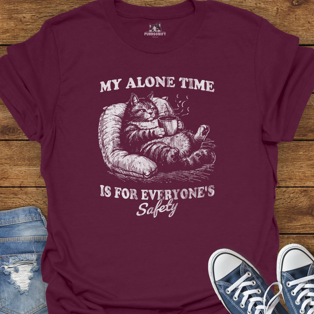 My Alone Time is for Everyone's Safety Cat T-Shirt