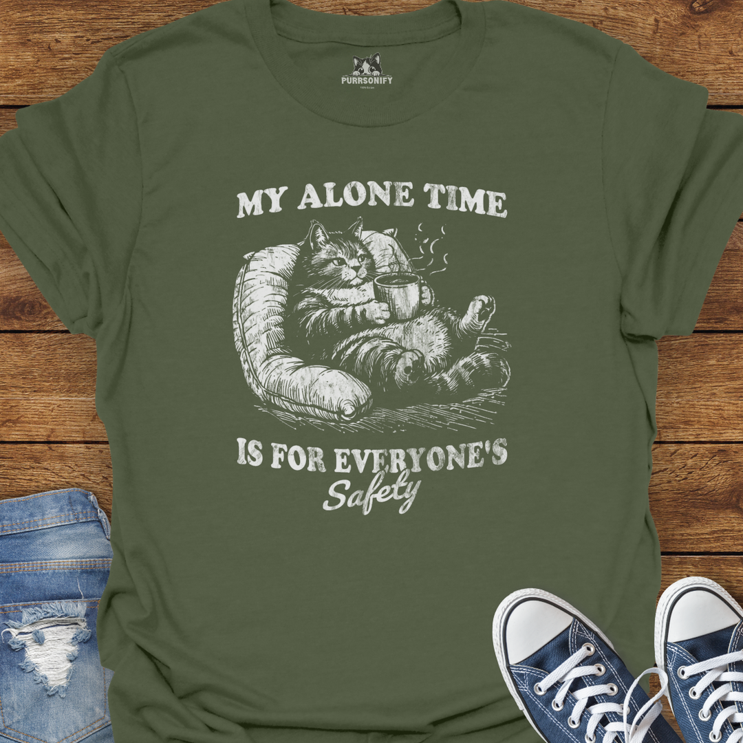 My Alone Time is for Everyone's Safety Cat T-Shirt